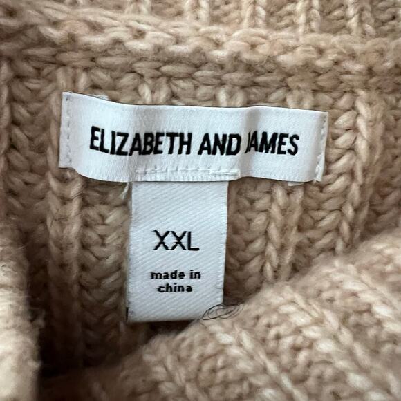 Elizabeth and James‎ Women's Tan Sweater Size XXL - Picture 5 of 6